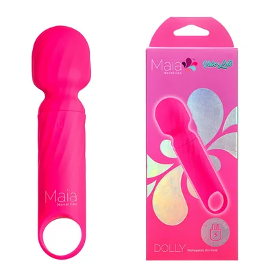 maia dolly pink pink 127 cm usb rechargeable massage wand