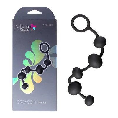 maia grayson black 165 cm anal beads