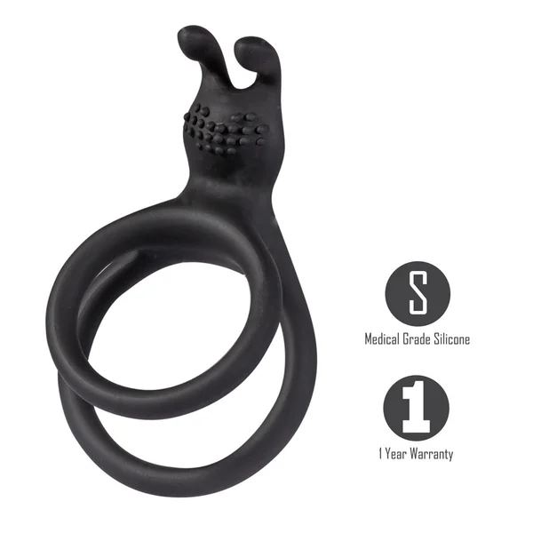 Maia ATLAS - Black Cock & Balls Ring — image 2 of 5