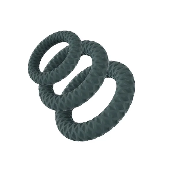Maia ONYX - Grey Cock Ring Set - Set of 3 Sizes — image 3 of 5