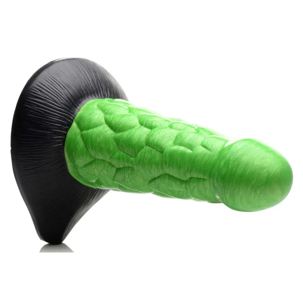 Creature Cocks Radioactive Reptile Thick Scaly Silicone Dildo - Green 19 cm Dildo — image 5 of 8