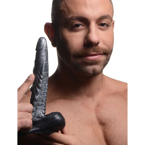 Creature Cocks The Gargoyle Rock Hard Silicone Dildo - Silver 23.6 cm Fantasy Dildo — image 3 of 8