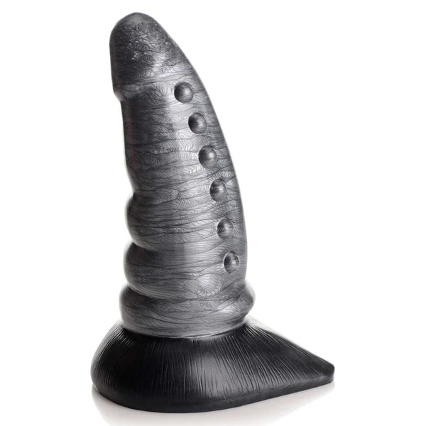 Creature Cocks Beastly Tapered Bumpy Silicone Dildo - Silver 21 cm Bumpy Dildo — image 4 of 9