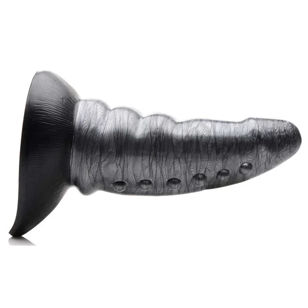 Creature Cocks Beastly Tapered Bumpy Silicone Dildo - Silver 21 cm Bumpy Dildo — image 7 of 9