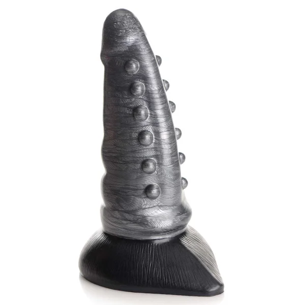 Creature Cocks Beastly Tapered Bumpy Silicone Dildo - Silver 21 cm Bumpy Dildo — image 5 of 9
