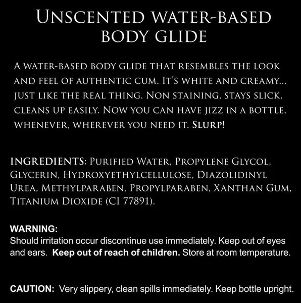 Master Series Jizz - 488 ml - Water Based Cum Lubricant - 488 ml Bottle — image 2 of 2
