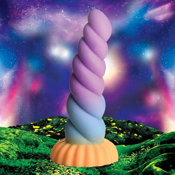Creature Cocks Mystique Silicone Unicorn Dildo - Coloured 21 cm Fantasy Dildo — image 2 of 9