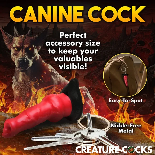Creature Cocks Hell-Hound Keychain - Novelty Fantasy Dildo Keyring — image 5 of 9