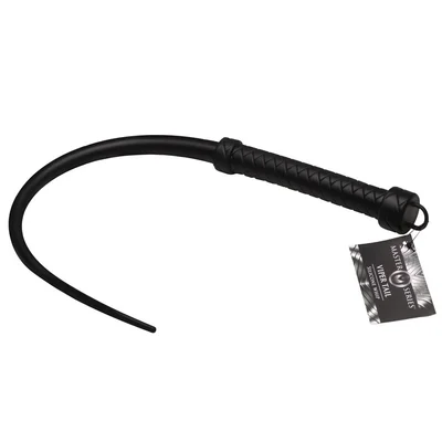 master series viper tail black black silicone whip