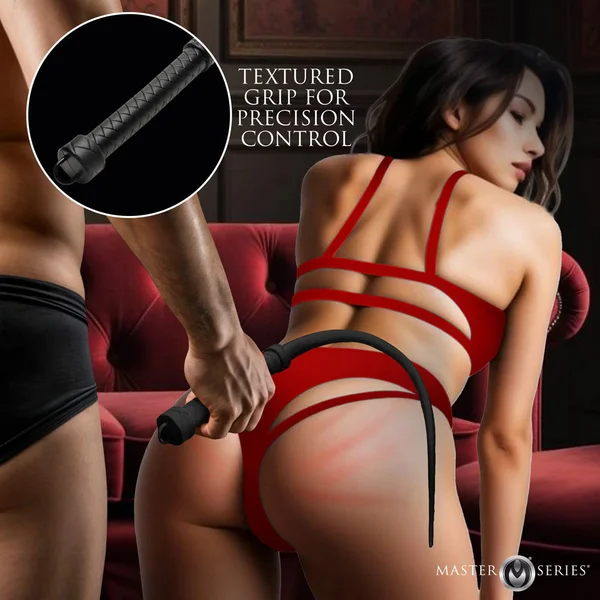 Master Series Viper Tail - Black - Black Silicone Whip — image 4 of 8