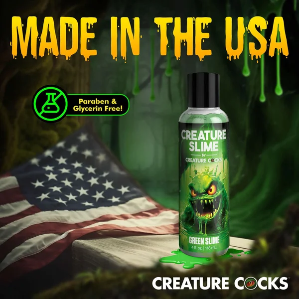 Creature Slime by Creature Cocks - Green Slime - Green Water Based Lubricant - 118 ml Bottle — image 7 of 9