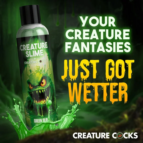 Creature Slime by Creature Cocks - Green Slime - Green Water Based Lubricant - 237 ml Bottle — image 5 of 9
