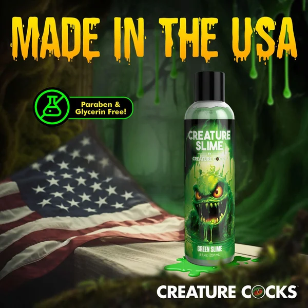 Creature Slime by Creature Cocks - Green Slime - Green Water Based Lubricant - 237 ml Bottle — image 7 of 9