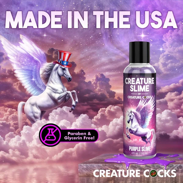 Creature Slime by Creature Cocks - Purple Slime - Purple Water Based Lubricant - 118 ml Bottle — image 7 of 9