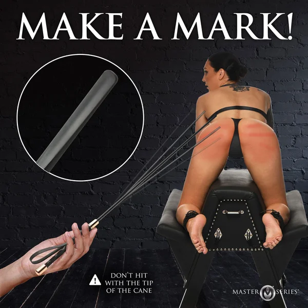 Master Series Sinful Impact Cane - Black Plastic Cane Whip — image 4 of 7