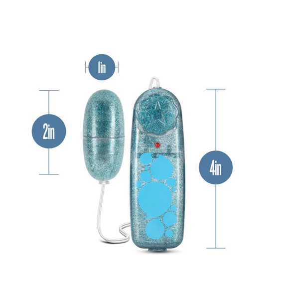 B Yours Glitter Power Bullet - Blue - Glitter Blue 5.5 cm Bullet — image 7 of 7