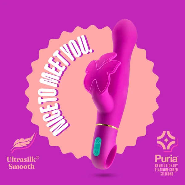 Aria Naughty AF - Plum 18.4 cm Butterfly Vibrator — image 2 of 9