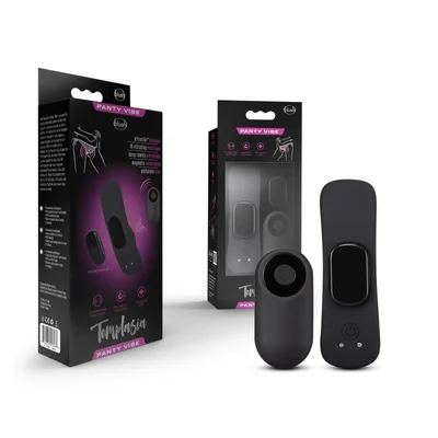 temptasia remote control panty vibe black usb rechargeable panty vibe