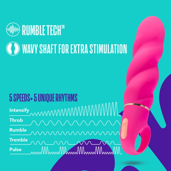 Aria Amazing AF - Fuschia Pink 15.9 cm Vibrator — image 5 of 9