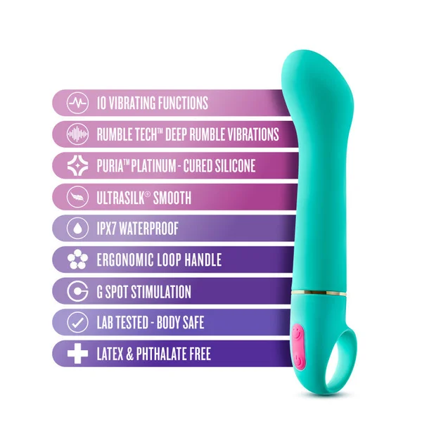 Aria Flirty AF - Teal 16.5 cm Vibrator — image 5 of 9
