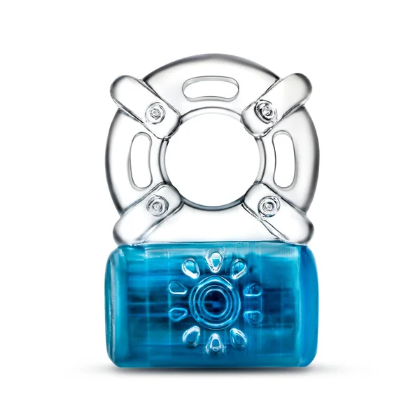 Play With Me Pleaser Rechargeable C-Ring - Blue - Blue Rechargeable Cock Ring — image 2 of 8
