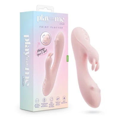 play with me fairy flutter pink 197 cm usb rechargeable rabbit vibrator