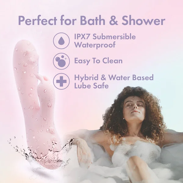 Play With Me - Fairy Flutter - Pink 19.7 cm USB Rechargeable Rabbit Vibrator — image 5 of 9