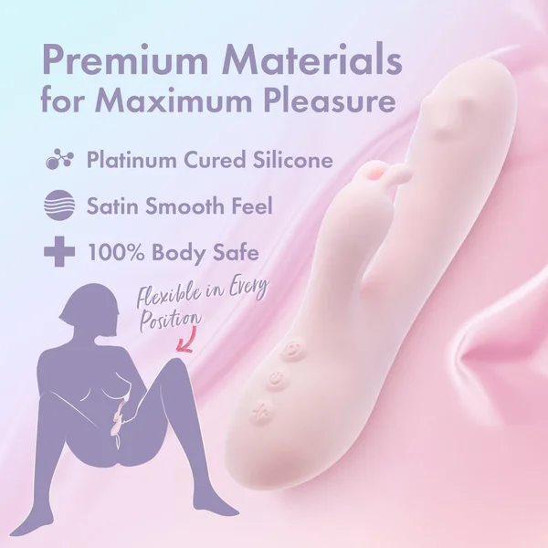 Play With Me - Fairy Flutter - Pink 19.7 cm USB Rechargeable Rabbit Vibrator — image 4 of 9
