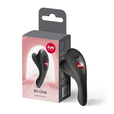 fun factory be one black black usb c rechargeable finger stimulator