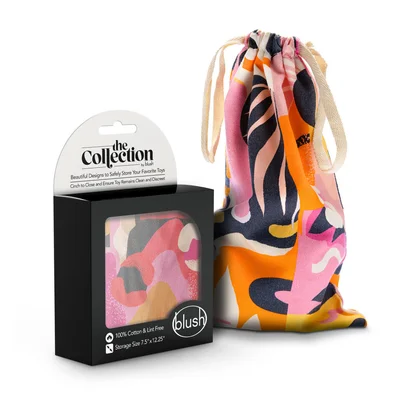 the collection burst cotton toy storage bag