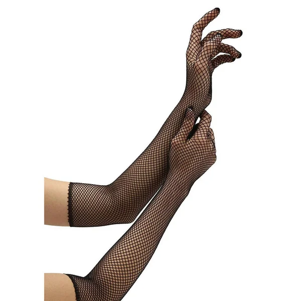 Baci White Label Fishnet Opera Glove - Black Gloves — image 2 of 2