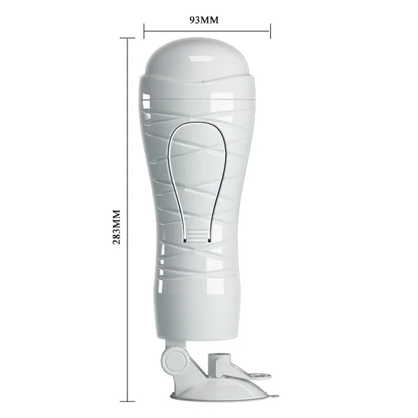 CRAZY BULL FLORA Vibrating Stroker - Flesh USB Rechargeable Vibrating Squeezeable Vagina Stroker with Suction Base — image 6 of 8