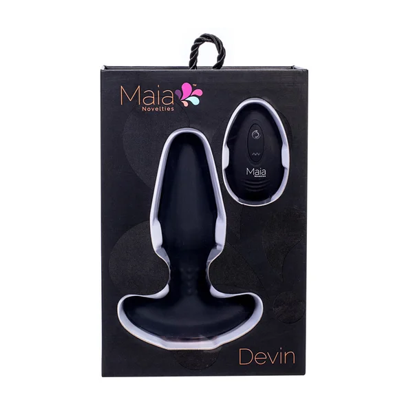 Maia DEVIN - Black USB Rechargeable Vibrating Butt Plug — image 4 of 4
