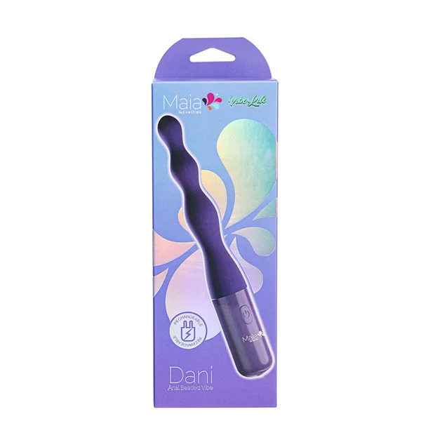 Maia DANI - Purple 17.8 cm USB Rechargeable Beaded Vibrator — image 5 of 5