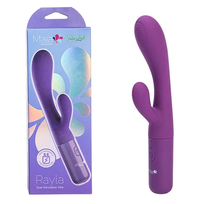 maia rayla purple 178 cm usb rechargeable rabbit vibrator