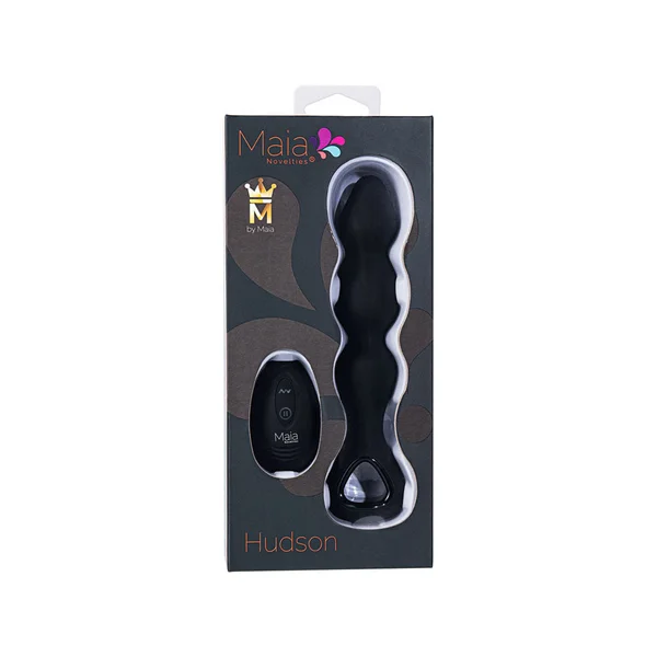 Maia HUDSON - Black 19 cm USB Rechargeable Anal Vibrator with Wireless Remote — image 5 of 5