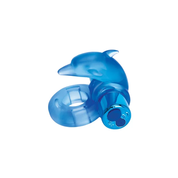 Bodywand Rechargeable Dancing Dolphin Ring - Blue USB Rechargeable Vibrating Cock Ring — image 3 of 5