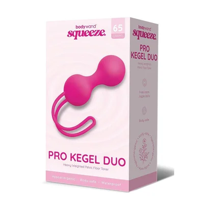 bodywand squeeze pro kegel duo pink kegel balls 65 grams