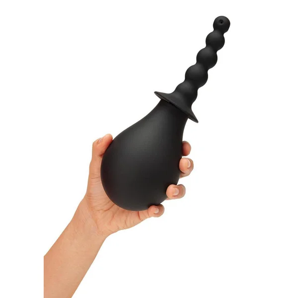 CleanScene 4 Piece Soft Squeeze Beaded Anal Douche Set with Flared Base - 250 ml Capacity with Free Travel Douche Included — image 3 of 4