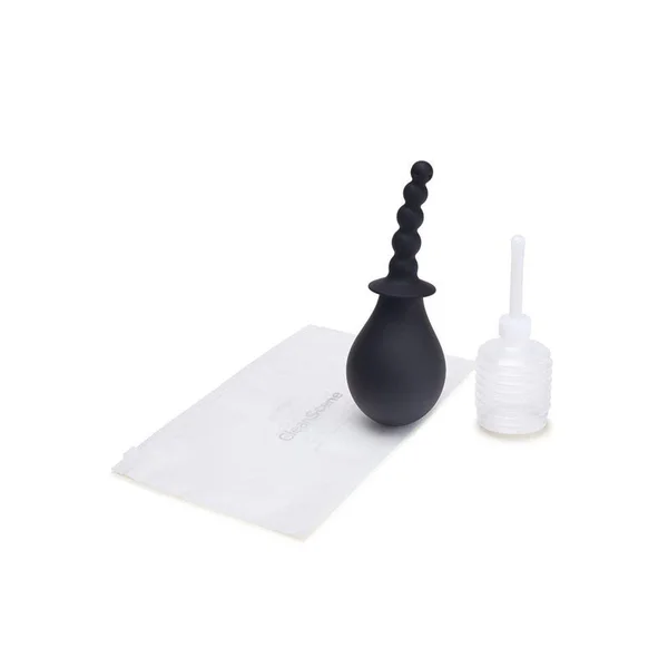 CleanScene 4 Piece Soft Squeeze Beaded Anal Douche Set with Flared Base - 250 ml Capacity with Free Travel Douche Included — image 2 of 4