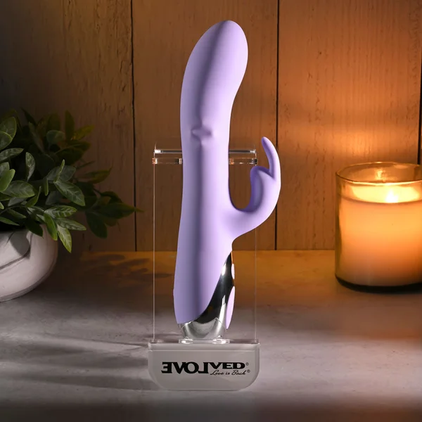 Evolved SPINDERELLA - Purple USB Rechargeable Rabbit Vibrator — image 4 of 9