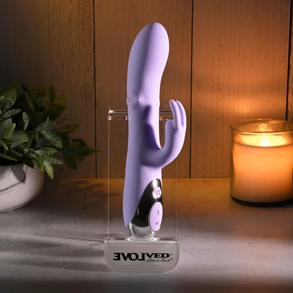 Evolved SPINDERELLA - Purple USB Rechargeable Rabbit Vibrator — image 2 of 9
