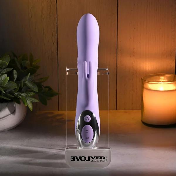 Evolved SPINDERELLA - Purple USB Rechargeable Rabbit Vibrator — image 5 of 9