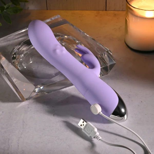 Evolved SPINDERELLA - Purple USB Rechargeable Rabbit Vibrator — image 9 of 9