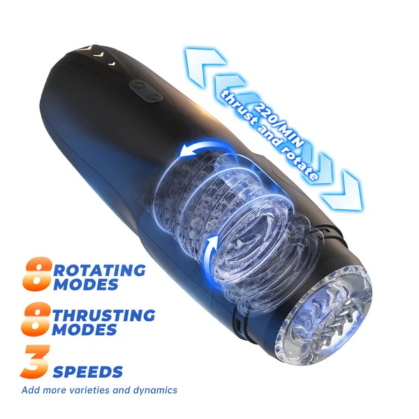 CyberSkin The Galaxy Voy - USB Rechargeable Thrusting & Rotating Auto Masturbator with Heater — image 7 of 9