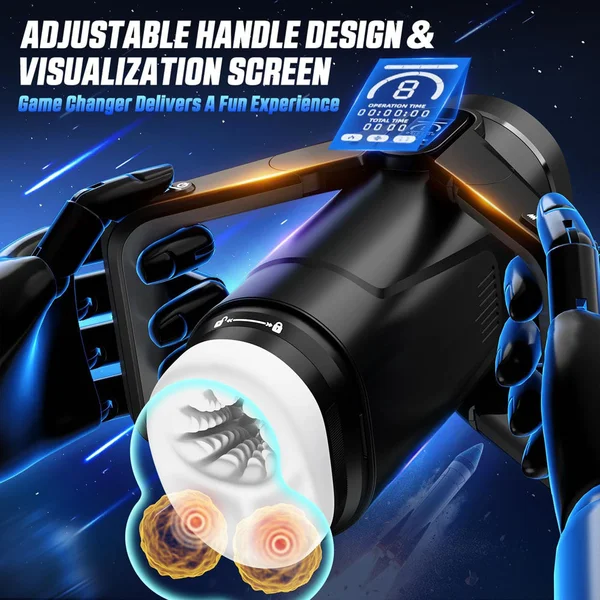 CyberSkin The Wing - Black USB Rechargeable Thrusting & Massaging Auto Masturbator with Heater — image 4 of 9