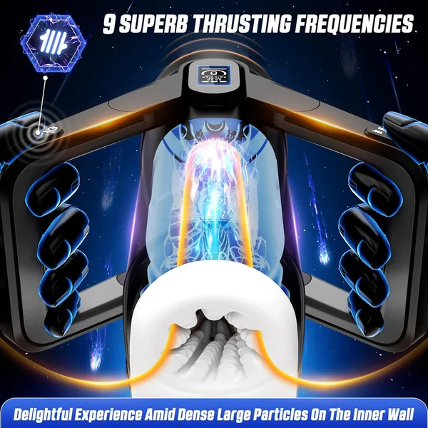 CyberSkin The Wing - Black USB Rechargeable Thrusting & Massaging Auto Masturbator with Heater — image 5 of 9
