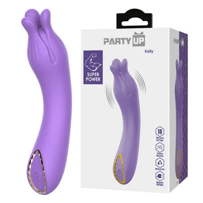party up kelly purple purple 137 cm usb rechargeable vibrator