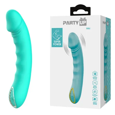 party up niki teal teal 154 cm usb rechargeable vibrator