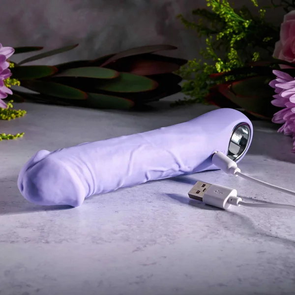 Evolved PURPLE FANTASY - Purple 18.4 cm USB Rechargeable Vibrator — image 9 of 9